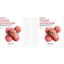 Prime Şeftali Özü Içeren Aydınlatı Nemlendirici Kağıt Maske Fruit Peach Mask (2 Paketi)