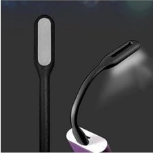 Gaman Esnek Taşınabilir USB LED Işık Lamba Gece Lambası (2 Adet) Tüm USB Girişleriyle Uyumlu 17CM Siyah