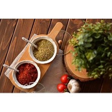 Prime Bambum B0021 Polito-2 Bardak Baharat Kabı, Tepsili, Kahverengi