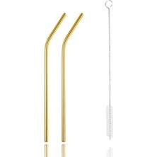 Prime Life 2 Adet Metal Paslanmaz Pipet ve Temizleme Fırçası MIT1217