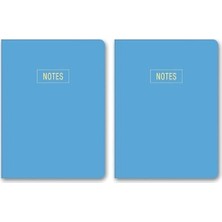 Prime Le Notes Mini Defter Çizgili Mavi 14X20 cm (2 Paketi)