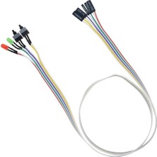 Prime Ana Kart Power Kablosu LED Işıklı Reset Açma Kapama Butonu Kablosu On Off Switch 5064