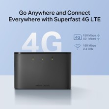 Store MT110, 4g Taşınabilir Mobil Modem, 150MBPS Ye Kadar Internet Hızı, 10 Cihaza Kadar Bağlantı, 2200 Mah Batarya, Kurulum Gerektirmez, Mobil Uygulama Desteği