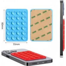 Store Telefon Arkasına Yapışan Silikon Vakumlu Pratik Telefon Tutucu, Kolay Telefon Kılıfı Tutucu, Tüm Cep Telefonu Modellerine Uygun, Araç Telefon Tutucu, Makyaj, Mutfak, Ahtapot (Siyah)