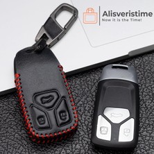 Store Deri Anahtar Kılıfı (Audi A4 A4L A5 A6L S5 S7 Q5 Q7 Tts ile Uyumlu)