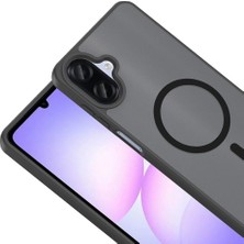 Store Samsung Galaxy A37 Ile Uyumlu Kılıf Magsafe Manyetik Kablosuz Şarj Uyumlu Galaxy A37 Için Kilif Z-Babet Siyah