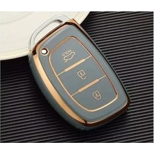 Prime Autohan Keys Lüx Anahtar Kılıfı, Koruma, Gri- Renk, Tucson Elentra Bayon Modelleri Için Anahtarsız Çalıştırma Uyumlu