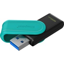 Store Datatraveler Exodia S USB Bellek - 128GB - USB 3.2 Gen 1 - USB Tip A - Siyah/turkuaz