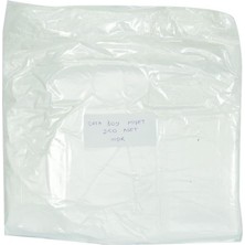 Ekonomik Orta Boy Atlet Hışır Poşet 43X25 cm Ince Beyaz 250 Adet 1 Paket