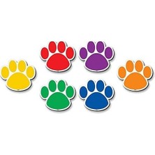 Prime Created Resources Magnetic Accents, Colourful Paw Prints (77207.0)
