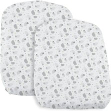 Prime Çarşaf Crib Set Iki Parça Baby Hug Grey Sheep