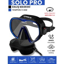 Solo Pro Dalış Maskesi + Maske Kutusu + Antı Fog (Buğu Önleyici Film)
