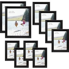Prime Mcs Industries Frame Set, Beyaz, Ahşap, Siyah, 35.56 x 13.97 x 27.94 cm