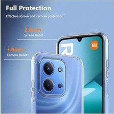Prime - 15C 5g ile Uyumlu Kılıf Kamera Çıkıntılı Korumalı Yumuşak Şeffaf Silikon + 9h Ekran Koruyucu Cam Set