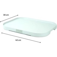 Prime Mutfak Servis Tepsisi-Beyaz M-E71-01