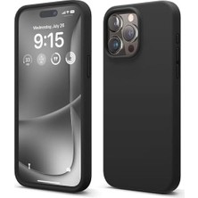 Prime 14 Pro Max Uyumlu Özel Ipeksi Dokunuş Hissi Veren Içi Yumuşak Kadife Lansman Silikon Kılıf Kapak (Siyah)