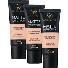 Prime Perfection Foundation - 02 - Yoğun Kapatıcı Mat Fondöten (3 Paketi)