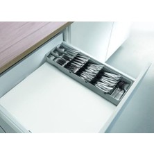 Prime Çatal Bıçak Takımı Düzenleyici, Gri ve Siyah, 40-49 cm