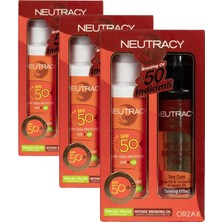Orzax Neutracy Spf 50 Tüm Ciltler Güneş Ürünü ve Bronzing Oil 150 ml Kofre (3 Paketi)