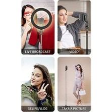 Prime Q6 Katlanabilir Çok Fonksiyonlu Selfie Vlog Uzaktan Kumandalı 4 In 1 Ios