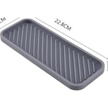 Prime Silikon Yağdanlık Yağlık Standı Altlık,çok Amaçlı Organizer Sunumluk,sabunluk Altlığı 1 Adet Siyah