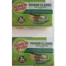 Prime Brite Power Bulaşık Süngeri Yeşil Klasik Tırnak Koruyucu 8'li
