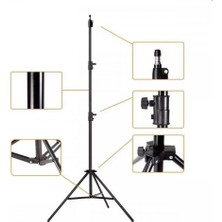 Prime Kamera Işık Ayağı Döküm Demir 940GR Fotoğraf Makinesi Kamera 70 CM-210 cm Açılabilir Katlanabilir Yayıncı Vlog Youtuber Işık Ayağı TR8806