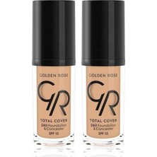 Prime Total Cover 2ın1 Foundation&concealer No:04 - Fondöten (2 Paketi)