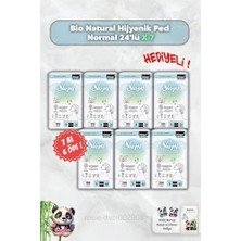 Prime Bio Natural Hijyenik Ped Normal 24'lü 7 Al 6 Öde ve Rosie