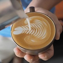 Prime Paslanmaz Çelik Sütlük - Barista Süt Isıtıcı & Köpürtücü | Art Pitcher | Küçük & Büyük Boy Seçenekli, Ocak Üstü Çelik Süt Potu (550 Ml)