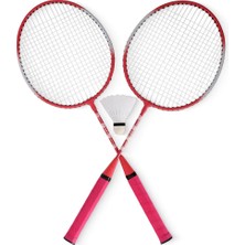 Zerogym Çocuk Badminton Raketi 57cm Pembe  2 Raket 1 Top