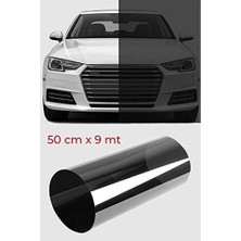 Prime Cam Filmi Siyah Amerikan Çizilmez Orta Ton 50 cm x 9 Metre