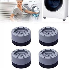 Prime Beyaz Eşya Ayağı Çamaşır Makinesi Mobilya Titreşim Önleyici Kaydırmaz ve Yükseltici 4 Lü Set (8,5 Cm)