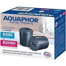 Aquaphor 4600987002149 Paket 2 Kartuş B200H Sert Su Için, Plastik