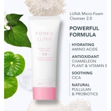 Prime Foreo Deep & Gentle Luna 4 Sensitive Paketi - Hassas Cilt Temizleme Fırçası + Luna Micro-Foam Face Cleanser 2, 100 ml + Derinlemesine Temizleyici, Destekleyici Silikon Yüz Masaj Aleti Güzellik