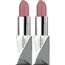 Prime Alix Avien Uzun Süre Kalıcı Nemlendirici Pürüzsüz Etkili Yarı Mat Ruj Satin Lipstick 819 Russet Pink (2 Paketi)
