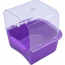 Prime Muhabbet Kuşu Banyosu ‎14X13X9 cm (Pembe)
