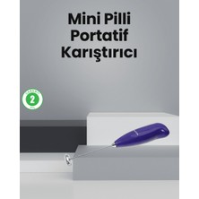 Store Mutfak Için Mini El Mikseri – Kahve, Süt, Krema ve Sos Karıştırıcı