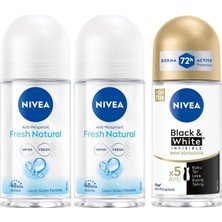 Prime Kadın Roll On Deodorant Fresh Natural 48 Saat Anti-Perspirant Koruma (50 Ml) X2 + Kadın Roll On Deodorant & Invisible Ipeksi Pürüzsüzlük 48 Saat Anti-Perspirant Koruma 50ML