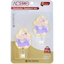 Prime Patrick Star Kendinden Yapışkanlı Askı 2li, Sevimli Karakter Off Mutfak ve Banyo Askısı x 2 Adet, 2 kg Taşıma Kapasiteli Güçlü Yapışkanlı Plastik Askı - 38314
