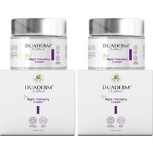 Prime Duaderm Kırışıklık Karşıtı Gece Kremi, Liposomal C ve A Vitaminli, 50 ml (2 Paketi)