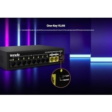 Prime SG110PC 10 Portlu Gigabit Lite Poe Anahtarı, 8 Portlu Poe (Siyah)