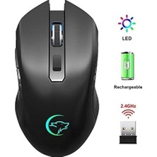 Prime 6 Tuşlu Şarjlı Sessiz 2400DPI Kablosuz Gaming Mouse