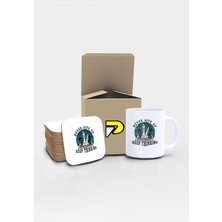 Satranç Up Tasarımlı Baskılı Kupa Bardak Seti, Eğlenceli Özel Hediye Mug