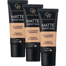 Prime Perfection Foundation - Natural 07 - Yoğun Kapatıcı Mat Fondöten (3 Paketi)