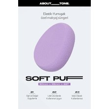 Prime About Tone Fondöten ve Likit Ürün Uygulama Için Özel Makyaj Süngeri About Tone Soft Puff
