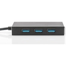Prime DA-70240 USB 3.0 4 Port USB Çoklayıcı Mat Siyah