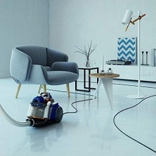 Prime EUFC81DB Ultraflex Torbasız Elektrikli Süpürge | 12 M Erişim Mesafesi, Kolay Boşaltılabilir Toz Haznesi, Motion Control Sistemi, Yıkanabilir Hijyen Filtresi | Turbo Cyclonic Technology