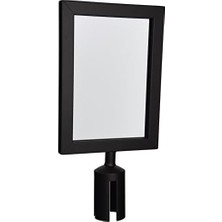 Prime Winco CGSF-12K Stanchion Üst Işaret Çerçevesi, Siyah, Orta