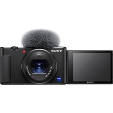 Prime Zv-1 Vlog Kamerası, 3 Inç Dokunmatik Lcd, 2.7x Zoom, 20.1 Megapiksel, 24-70 Milimetre Lens, 3 Mikrofon, Hdmı, Siyah